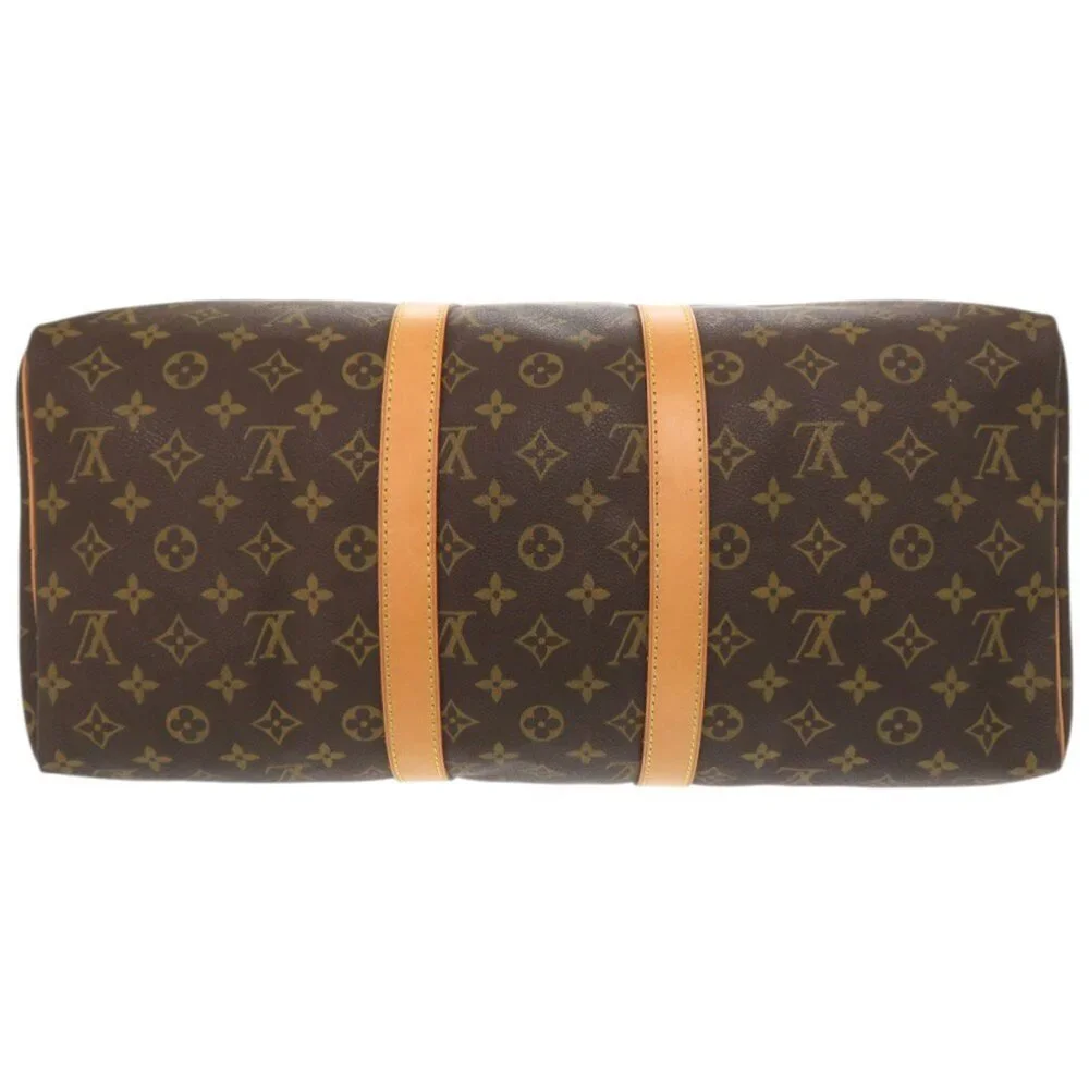 LOUIS VUITTON Authentic Brown Monogram Keepall 45 Boston Bag - Picture 3 of 10